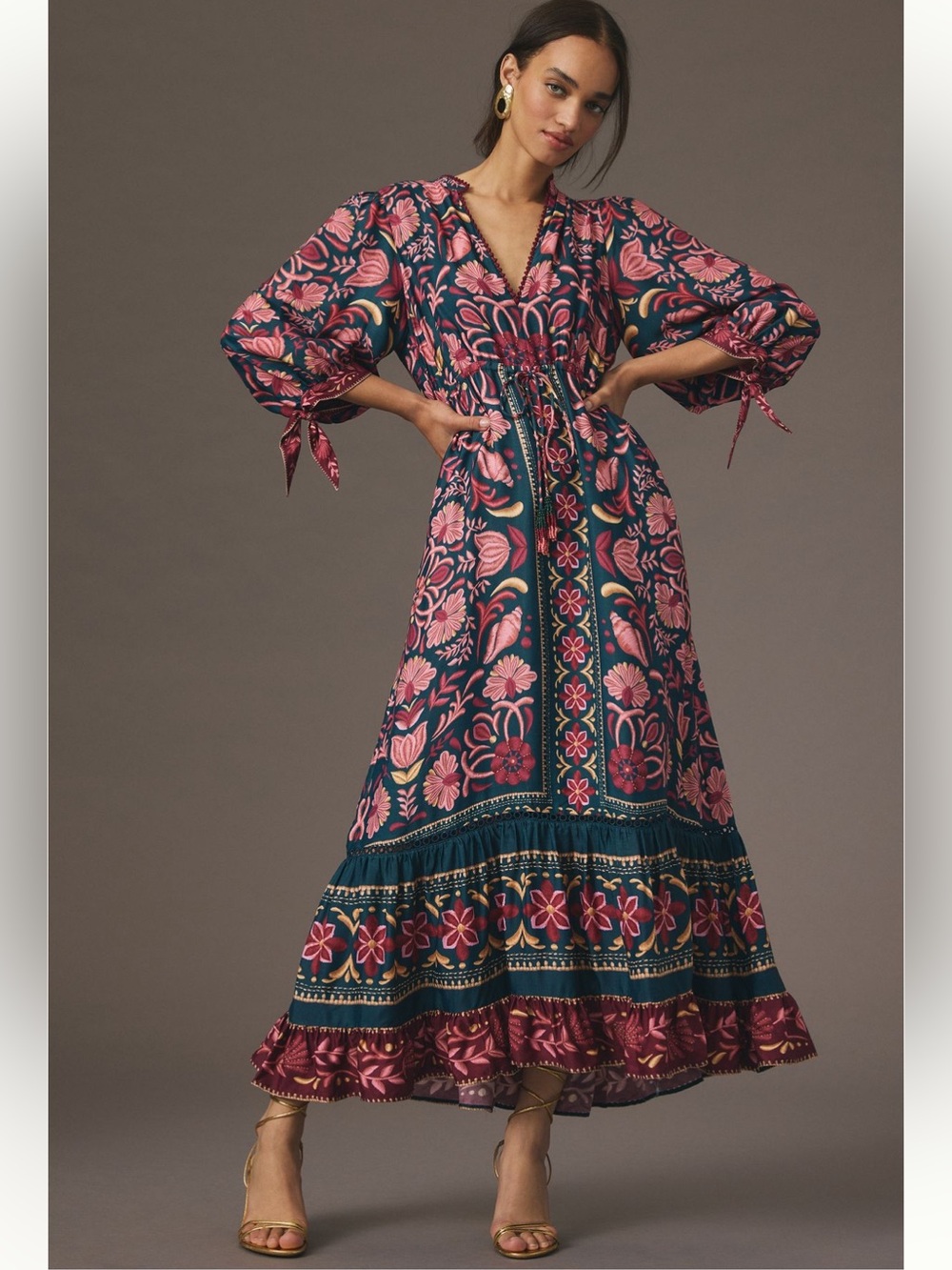Anthropologie Farm Rio Printed Tunic Dress. Size: Medium